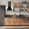 Collezione esclusiva Cucina rovere chiaro industriale lineare  cucina river indsutrial moderna   a soli 5990€- Cucine Lineari
