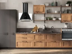 Collezione esclusiva Cucina rovere chiaro industriale lineare  cucina river indsutrial moderna   a soli 5990€- Cucine Lineari