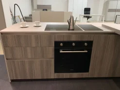 Outlet Cucina rovere chiaro moderna con penisola Ak project Cucine Con Penisola|Cucine Moderne