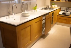 Veneta Cucine Cucina rovere chiaro moderna ad angolo Dialogo- Cucine Ad Angolo|Cucine Moderne