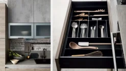 Ar-Due Cucina rovere chiaro moderna lineare Easy mix a soli 4970 Euro- Cucine Lineari|Cucine Moderne