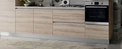 Ar-Due Cucina rovere chiaro moderna lineare Easy mix a soli 4970 Euro- Cucine Lineari|Cucine Moderne