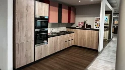 Best Cucina rovere chiaro moderna ad angolo Hilary in Offerta Outlet Cucine Moderne|Cucine Ad Angolo