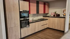 Best Cucina rovere chiaro moderna ad angolo Hilary in Offerta Outlet Cucine Moderne|Cucine Ad Angolo
