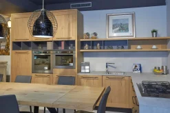 Outlet Cucina rovere chiaro moderna con penisola Comp 3 telaio rovere a soli 9200 Euro Cucine Con Penisola|Cucine Moderne