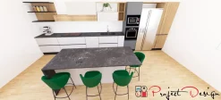 Sale Cucina rovere chiaro moderna lineare Sp22   in offerta Cucine Lineari|Cucine Moderne