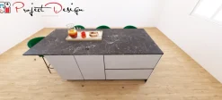Sale Cucina rovere chiaro moderna lineare Sp22   in offerta Cucine Lineari|Cucine Moderne