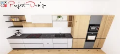 Sale Cucina rovere chiaro moderna lineare Sp22   in offerta Cucine Lineari|Cucine Moderne