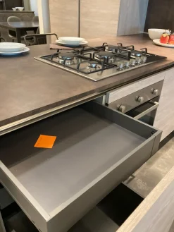 Arredo3 Cucina rovere chiaro moderna con penisola Cloe- Cucine Con Penisola|Cucine Moderne