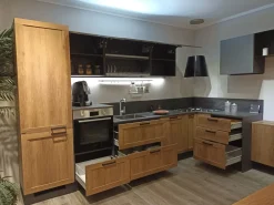 Online Cucina rovere chiaro moderna ad angolo Sax Cucine Ad Angolo|Cucine Moderne