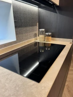 Outlet Cucina rovere moro moderna lineare Young in offerta Cucine Lineari|Cucine Moderne