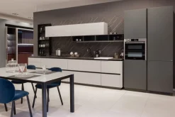 Cucina moderna lineare bianca in laminato opaco Delinea^Scavolini Best