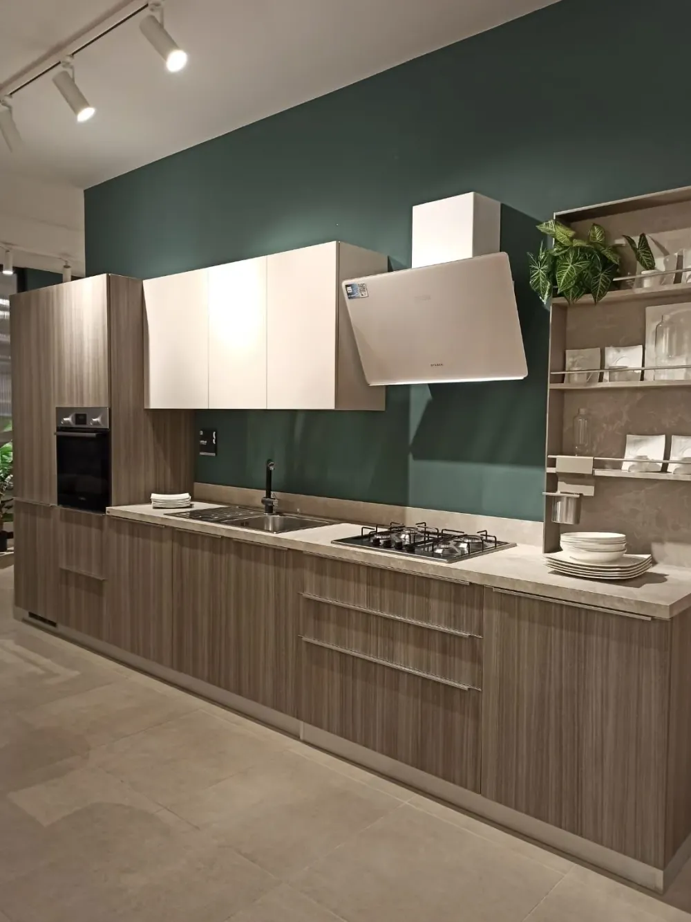 Cucina moderna lineare altri colori in laminato opaco Urban^Scavolini Discount