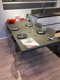 Online Cucina moderna ad angolo rovere chiaro in laminato materico Cucina liberamente laminato materico Cucine Ad Angolo|Cucine Moderne