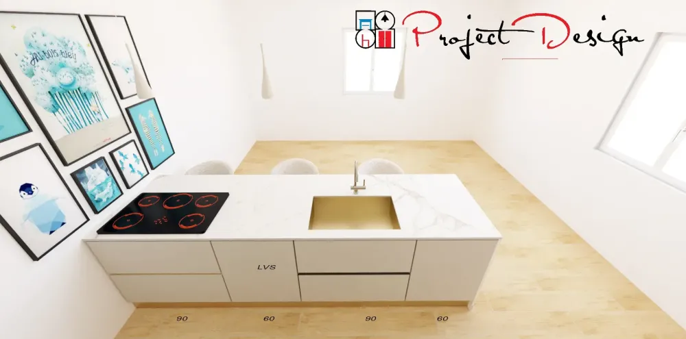Cucina Sp22 con isola con uno sconto imperdibile^Astra