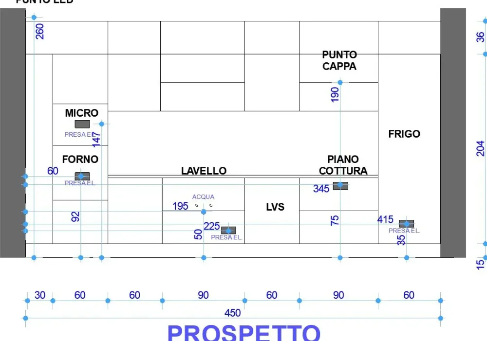 Arredo3 Cucina Sp22 di in Offerta Outlet -50%- Cucine Lineari|Cucine Design