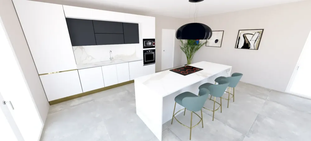 Astra Cucina Sp22 moderna bianca con isola scontata 55%- Cucine Ad Isola|Cucine Moderne