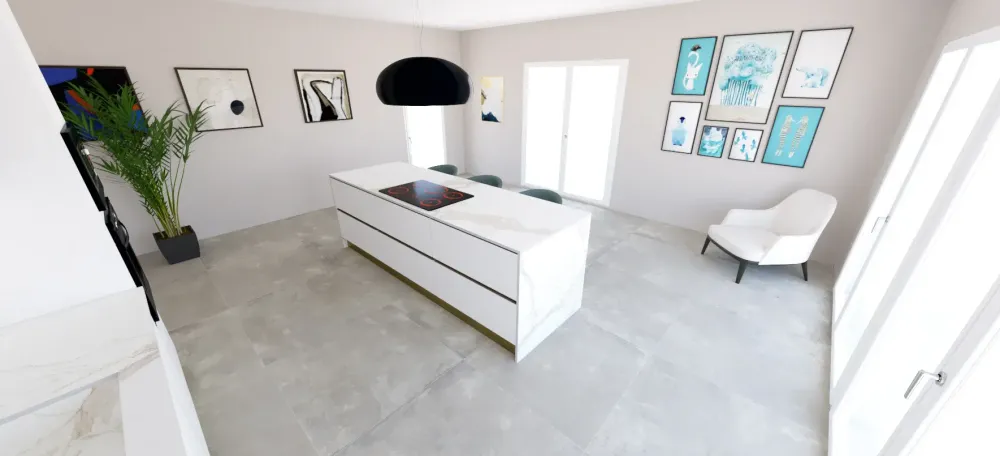 Astra Cucina Sp22 moderna bianca con isola scontata 55%- Cucine Ad Isola|Cucine Moderne