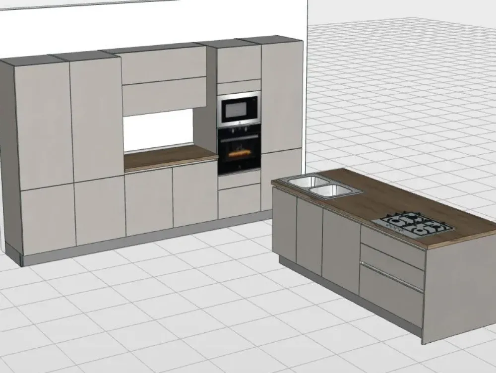 Giannei Cucina Speed ad isola con uno sconto imperdibile- Cucine Ad Isola|Cucine Moderne