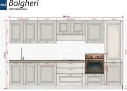 Cucina Bolgheri OFFERTA OUTLET sconto 25% Cucine Lineari