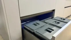 Stosa Cucina design con isola tortora in laminato materico Metropolis- Cucine Ad Isola|Cucine Design