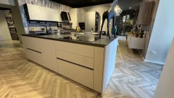 Stosa Cucina design con isola tortora in laminato materico Metropolis- Cucine Ad Isola|Cucine Design