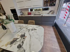 Arredo3 Cucina Tekna design bianca lineare scontata 39%- Cucine Lineari|Cucine Design