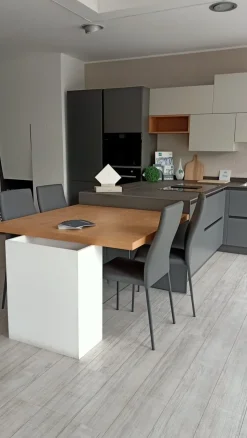 Arredo3 Cucina Time laccata opaco con penisola con un ribasso imperdibile- Cucine Con Penisola