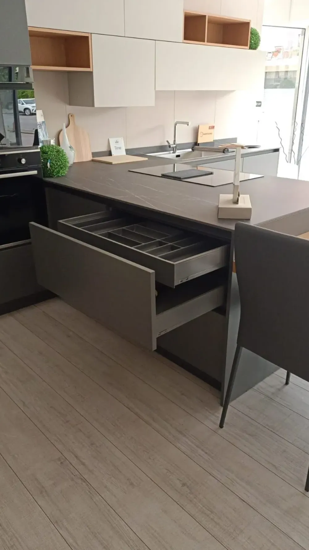 Arredo3 Cucina Time laccata opaco con penisola con un ribasso imperdibile- Cucine Con Penisola