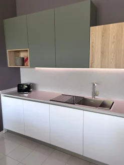 Gentili Group Cucina Time moderna bianca con penisola scontata 40%- Cucine Con Penisola|Cucine Moderne