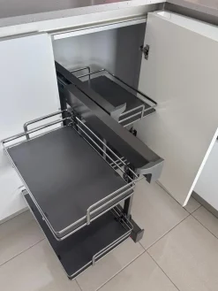 Gentili Group Cucina Time moderna bianca con penisola scontata 40%- Cucine Con Penisola|Cucine Moderne