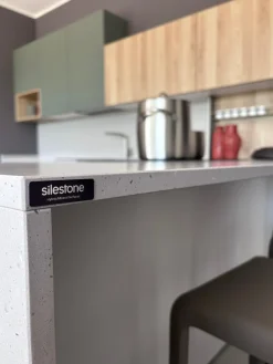 Gentili Group Cucina Time moderna bianca con penisola scontata 40%- Cucine Con Penisola|Cucine Moderne