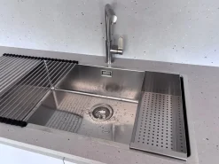 Gentili Group Cucina Time moderna bianca con penisola scontata 40%- Cucine Con Penisola|Cucine Moderne