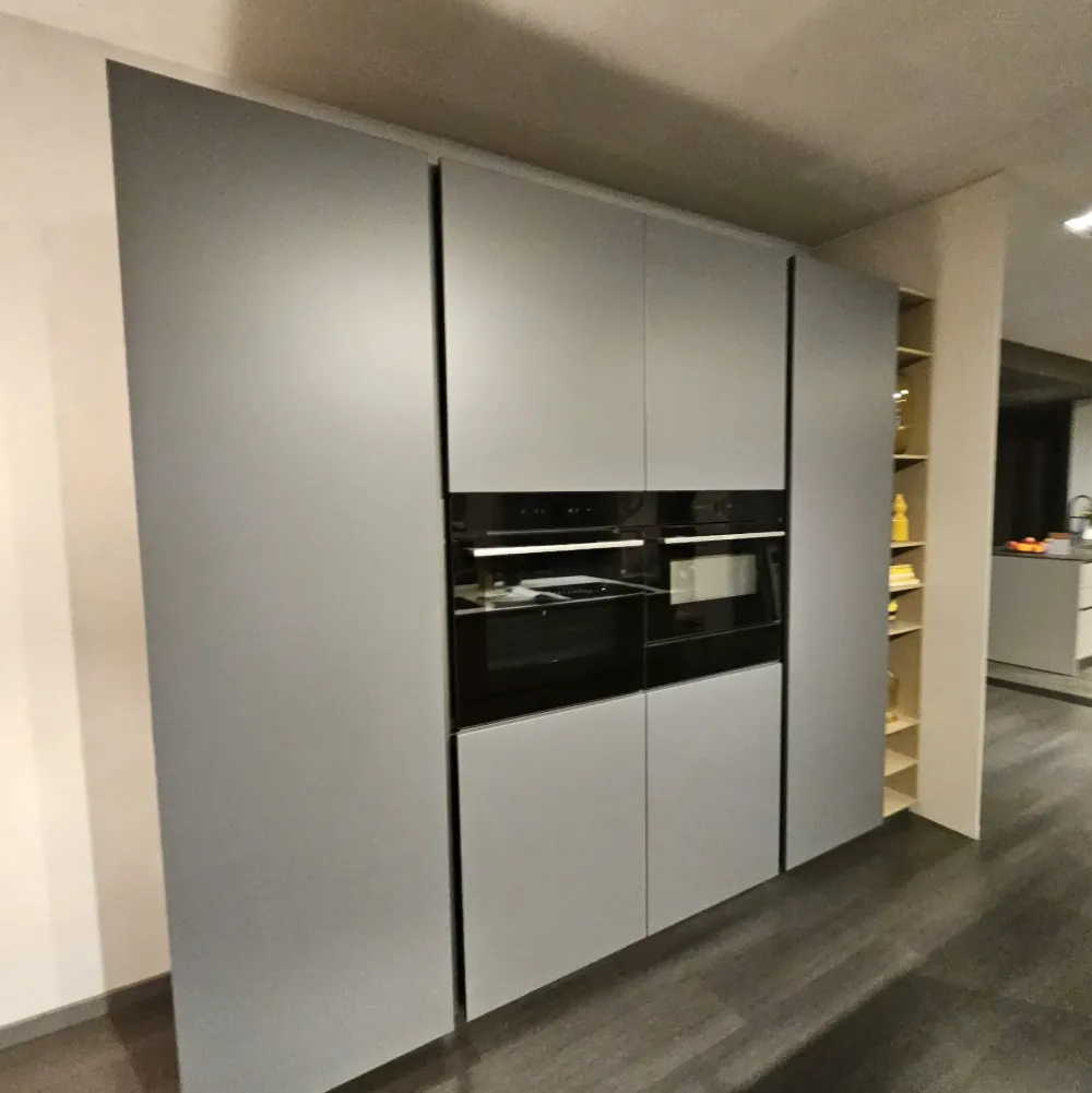 Arredo3 Cucina Time moderna grigia con isola scontata 30%- Cucine Ad Isola|Cucine Moderne