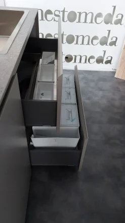 Ernestomeda Cucina tortora design ad isola Soul in Offerta Outlet- Cucine Ad Isola|Cucine Design