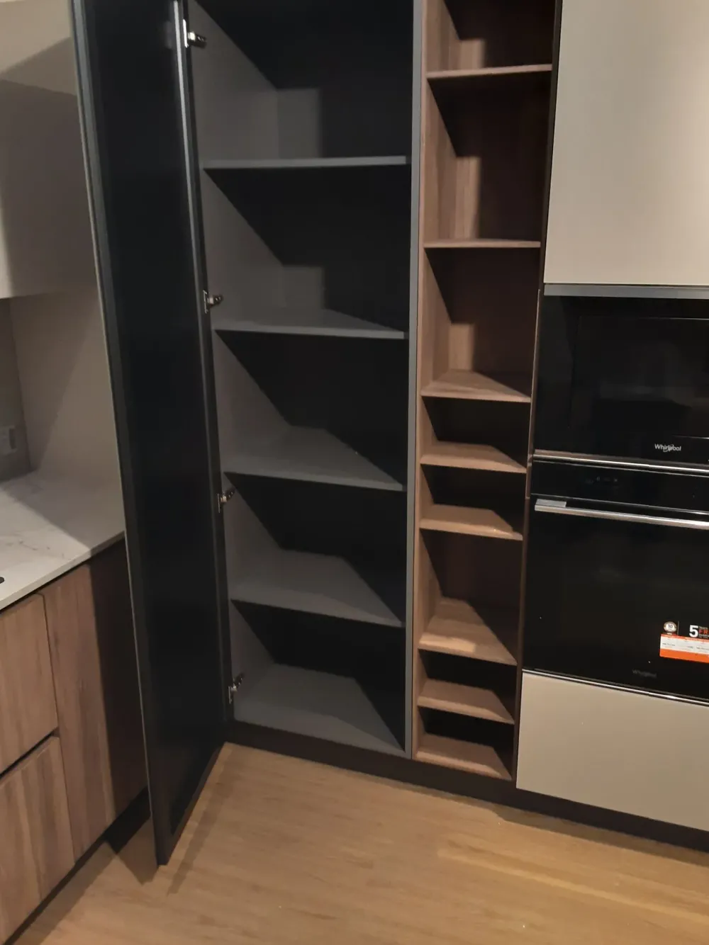 Cucina tortora design ad angolo Glass scontata^Arredo3 New