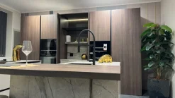 Binova Cucina tortora design con isola Bluna a soli 21900 Euro- Cucine Ad Isola|Cucine Design