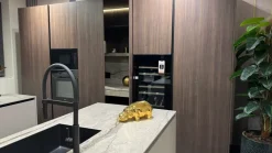 Binova Cucina tortora design con isola Bluna a soli 21900 Euro- Cucine Ad Isola|Cucine Design
