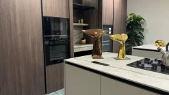 Binova Cucina tortora design con isola Bluna a soli 21900 Euro- Cucine Ad Isola|Cucine Design