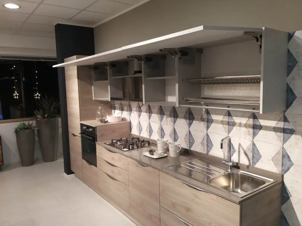 Ar-Due Cucina tortora moderna lineare Oriente- Cucine Lineari|Cucine Moderne
