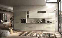 Essebi Cucina tortora moderna lineare Seta 1- Cucine Lineari|Cucine Moderne