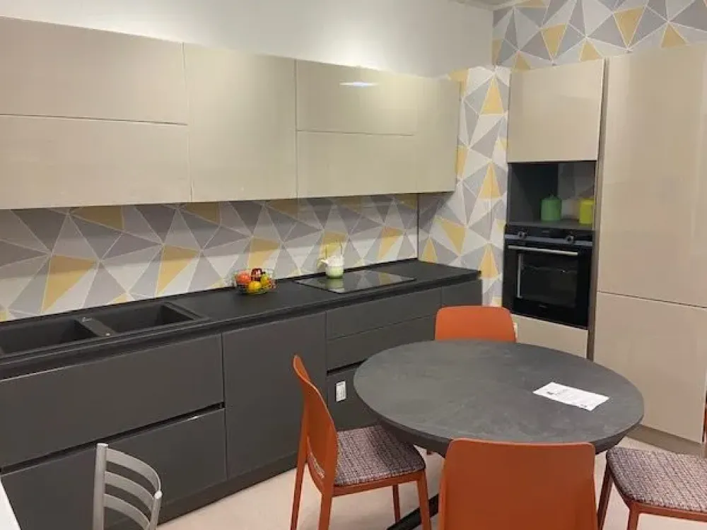 Arrex Cucina tortora moderna lineare Al- Cucine Lineari|Cucine Moderne