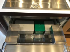 Cucina tortora moderna lineare Twin scontata^Del Tongo Hot