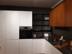 Cucina Traccia moderna bianca ad angolo scontata 45%^Febal New