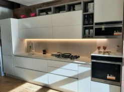 Veneta Cucine Cucina Start time j gesso OFFERTA OUTLET sconto 45%- Cucine Lineari|Cucine Moderne