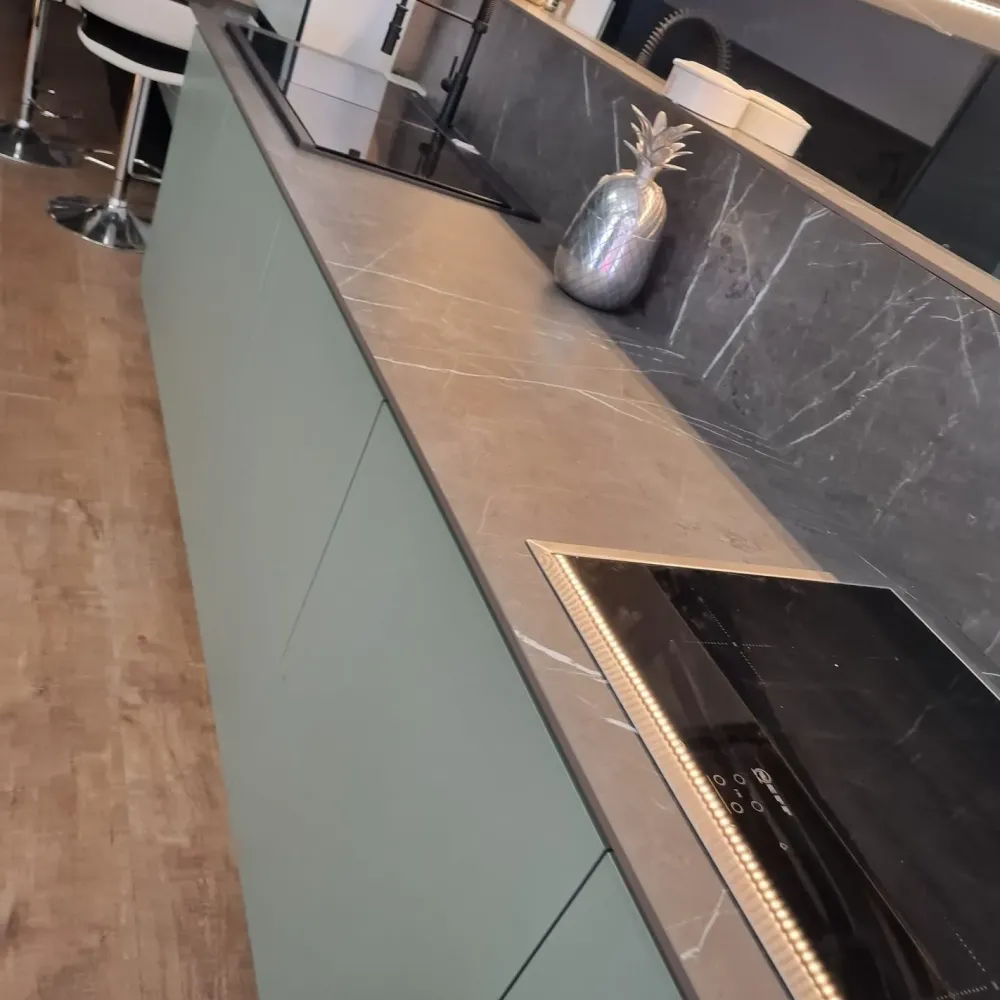 Essebi Cucina Verde di in offerta -34%- Cucine Lineari|Cucine Design