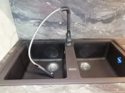 Outlet Cucina Voque moderna tortora ad angolo Cucine Ad Angolo|Cucine Moderne