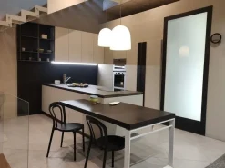 Snaidero Cucina Way moderna grigio con penisola scontata 60%- Cucine Con Penisola|Cucine Moderne