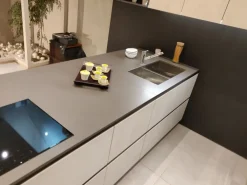 Snaidero Cucina Way moderna grigio con penisola scontata 60%- Cucine Con Penisola|Cucine Moderne