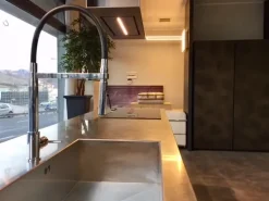 Cucina design ad isola altri colori in legno Line c - abete vecchio massello silver^Zampieri Cucine Best